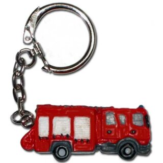 Schlüsselanhänger Feuerwehr Auto mit Namen für Feuerwehrmann